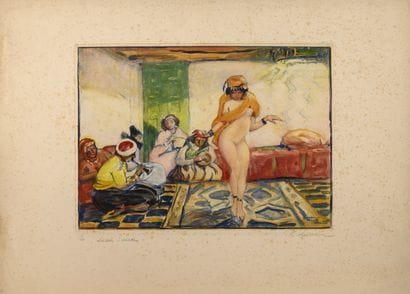 Lucien SIMON (1861-1945)
La danseuse orientale.

Eau-forte...