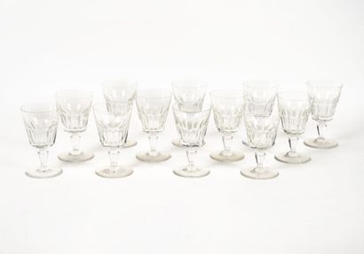 BACCARAT
Part of a service of footed glasses...