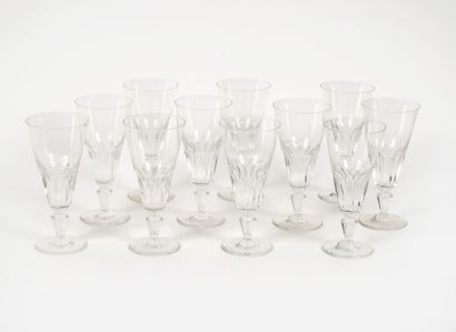 BACCARAT
Part of a service of footed glasses...