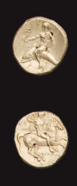 ITALIE, CALABRE, Tarente : Statère (281-272...