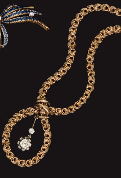 Collier en or jaune les maillons de forme...