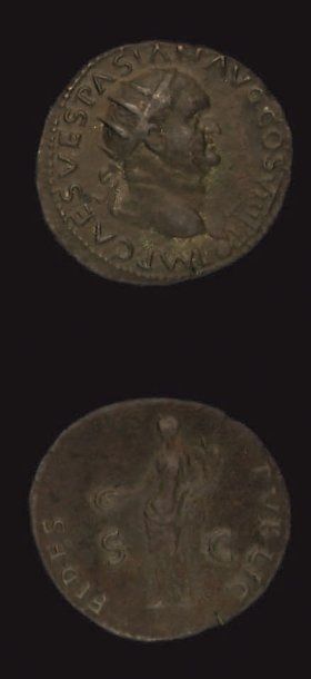 MONNAIES ROMAINES, EMPIRE : Vespasien (69-79)...