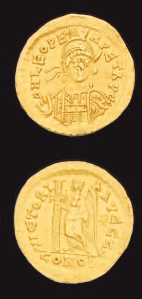 MONNAIES BYZANTINES Léon (457-173) : Solidus....