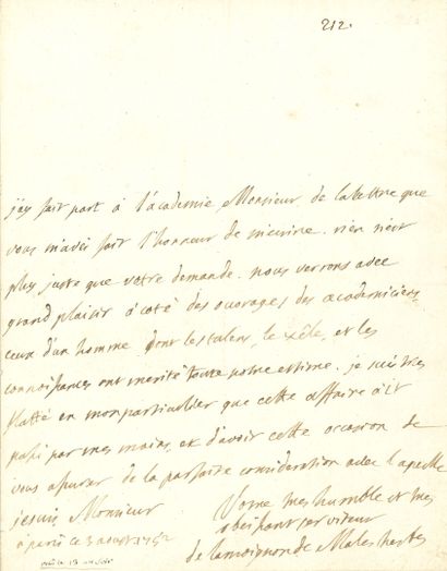 MALESHERBES Chrétien Guillaume de Lamoignon...