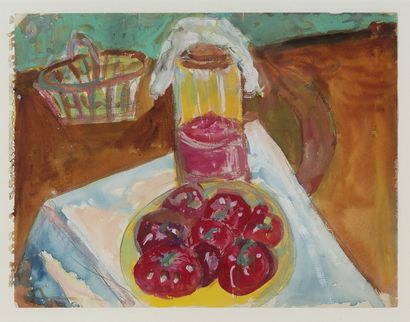 QUENEAU Raymond (1903-1976).

AQUARELLE gouachée,...