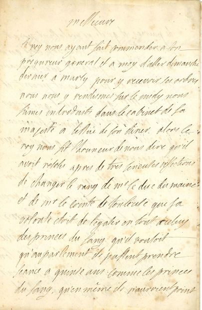 MESMES Jean-Antoine III de, comte d'AVAUX...
