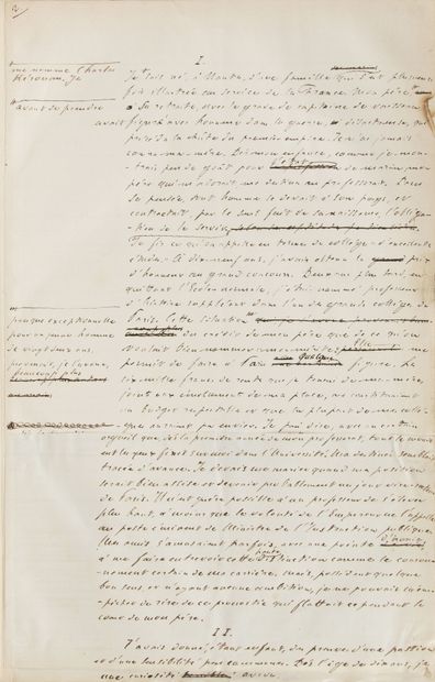 FEYDEAU Ernest (1821-1873).

Autograph MANUSCRIT,...