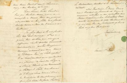 LAMARTINE Alphonse de (1790-1869).

L.A.S....