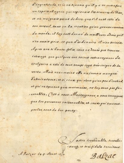 GUEZ DE BALZAC Jean-Louis (1597-1654) literary...