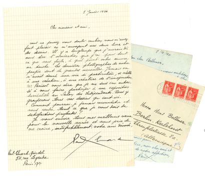 ÉLUARD Paul (1895-1952).

3 L.A.S. and one...