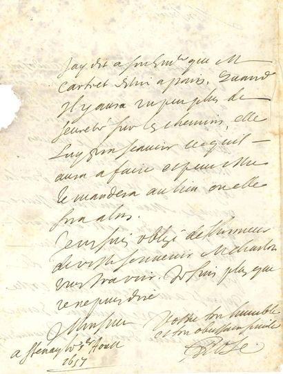 ROSE Toussaint (1611-1701) secretary of Mazarin,...