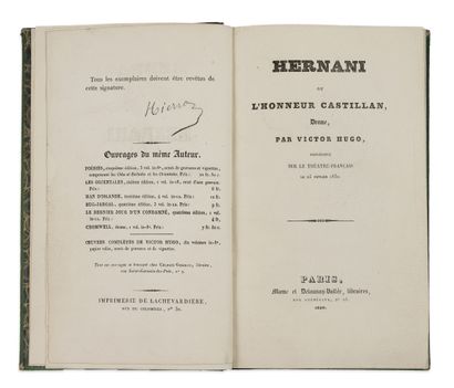 HUGO Victor (1802-1885).

Hernani ou l'Honneur...