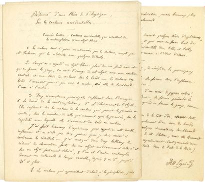 SEGUIN Jean-Marie (1823-1913) physicist.

MANUSCRIT...