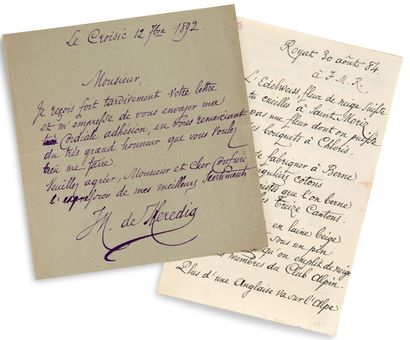 HEREDIA José-Maria de (1842-1905).

Autograph...