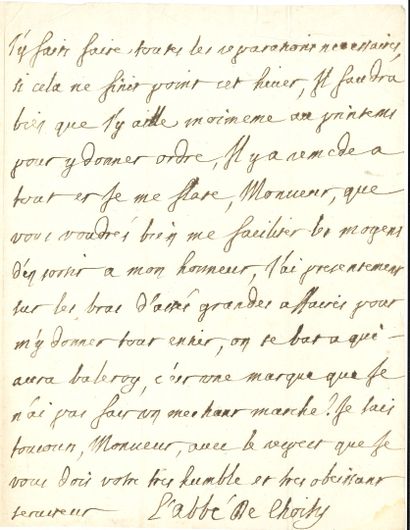 CHOISY François-Timoléon, abbé de (1644-1724)...