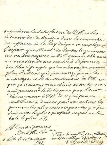 VERJUS Louis de (1629-1709) comte de CRÉCY,...