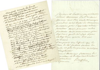 LITERATORS 18th century.

23 letters, pieces...