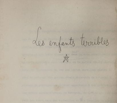 COCTEAU Jean (1889-1963).

TAPScript with...