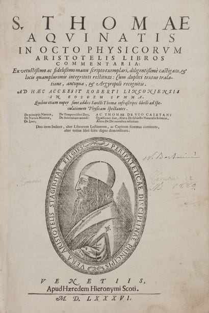 [ARISTOTE]. 

THOMAS AQUINAS (1225-1274)....