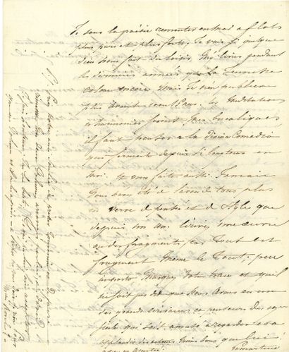 LAMARTINE Alphonse de (1790-1869).

L.A.S....