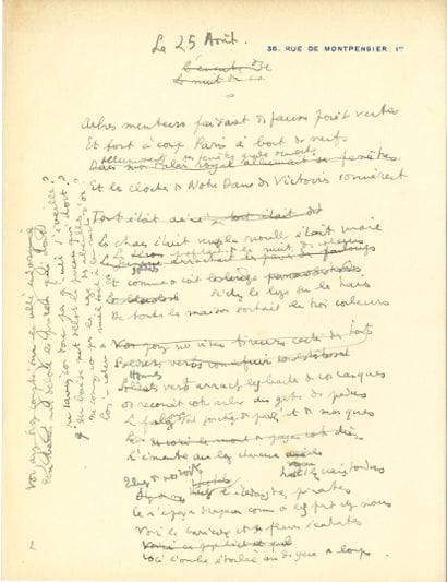 COCTEAU Jean (1889-1963).

2 autographed...
