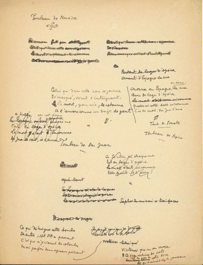 COCTEAU Jean (1889-1963).

10 autographed...