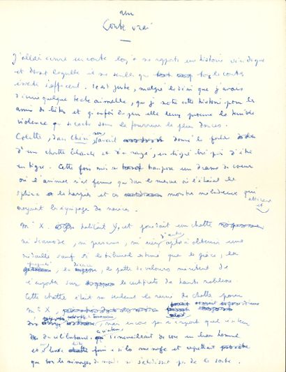 COCTEAU Jean (1889-1963).

MANUSCRIT autograph...