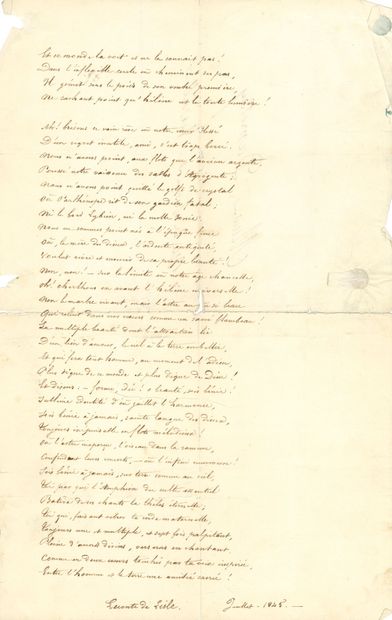 LECONTE DE LISLE Charles (1818-1894) [AF...