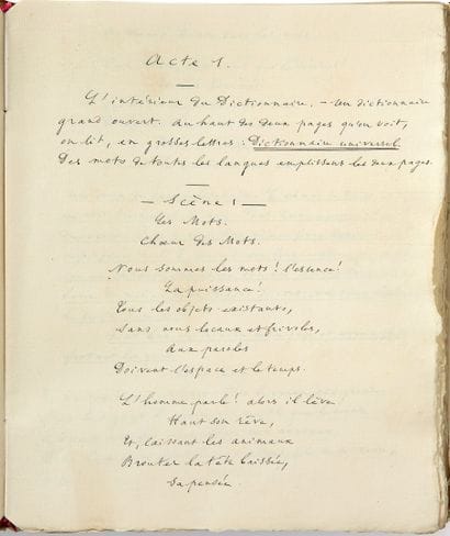 VACQUERIE Auguste (1819-1895).

Autograph...