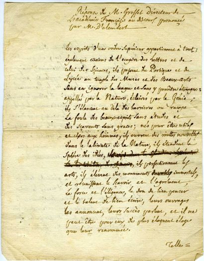 GRESSET Jean-Baptiste-Louis (1709-1777) poet...