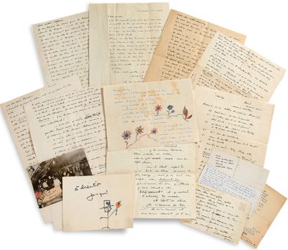 PRÉVERT Jacques (1900-1977).

14 L.A.S. 