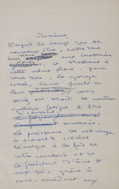 TROYAT Henri (1911-2007) [AF 1959, 28th f].

MANUSCRIT...