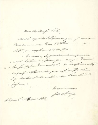 LESSEPS Ferdinand de (1805-1894) engineer...