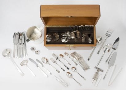 CHRISTOFLE 
Silver-plated metal household...