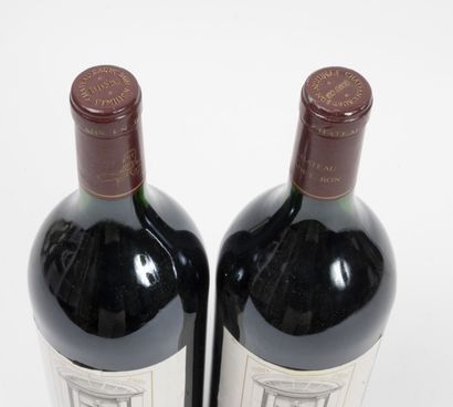 CHÂTEAU CADET-BON
2 magnums, 1989.

Saint-Emilion.

High...