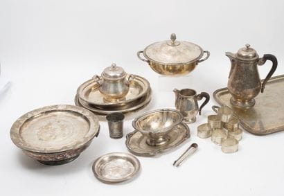 GALLIA pour CHRISTOFLE et divers
Lot of silver-plated...