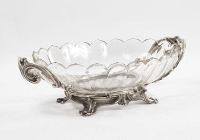 Beautiful oval cup center of table in tricolored...