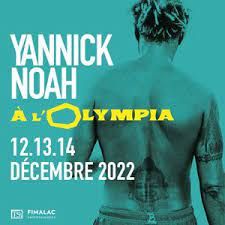 2 places pour le spectacle de Yannick Noah...