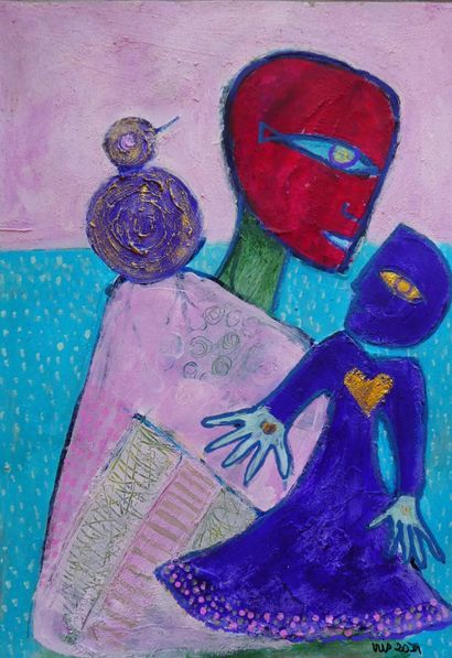 œuvres originales acrylique sur papier 250...