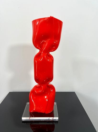 Wrapping Bonbon rouge JENK, pièce unique...