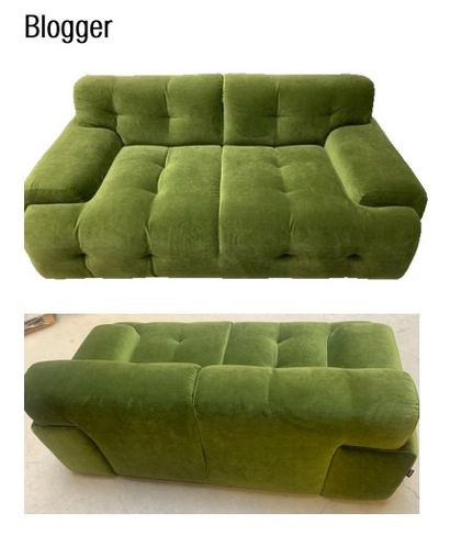 Canapé BLOGGER Roche Bobois en tissu caresse...