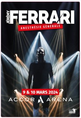 2 places pour le spectable de Jérémy FERRARI...