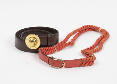 CELINE
Ensemble de deux ceintures, l'une...