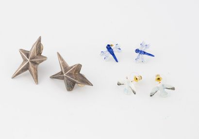 Thierry MUGLER
Pair of ear clips in silver...