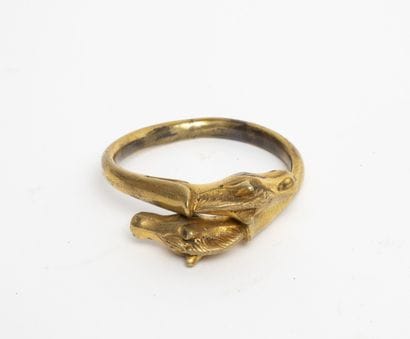 HERMES, Paris
Bracelet jonc en métal doré...