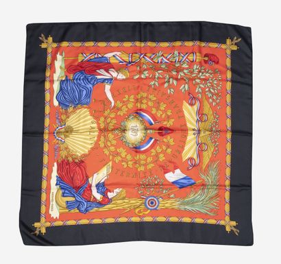 HERMES, Paris
Carré en twill de soie imprimée...