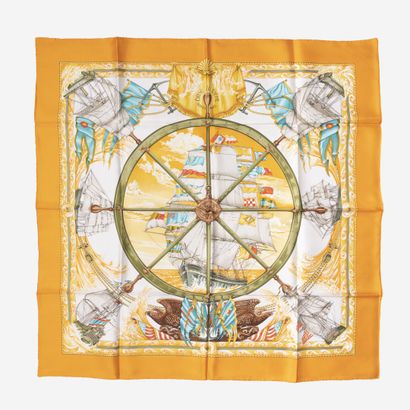 HERMES Paris
Carré en twill de soie imprimée...