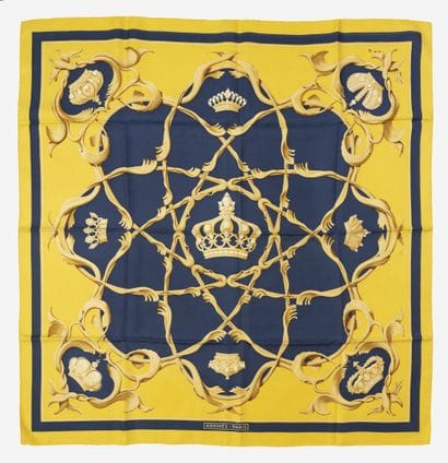 HERMÈS, Paris
Carré en twill de soie imprimée...