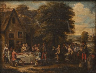 Ecole du XVIIIème siècle
Repas et danse des...