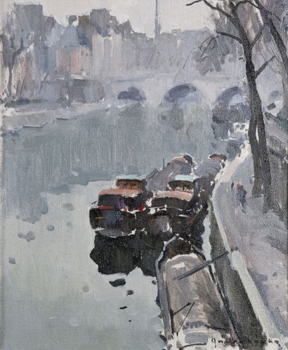 Paul-Jean ANDERBOUHR (1909-2006)
Péniches...